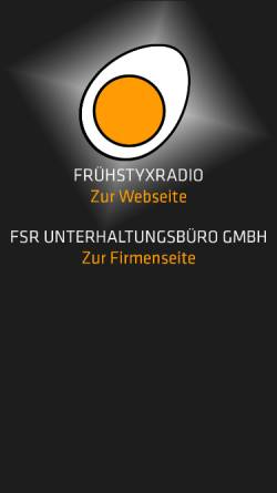 Vorschau der mobilen Webseite www.fruehstyxradio.de, Frühstyxradio Online