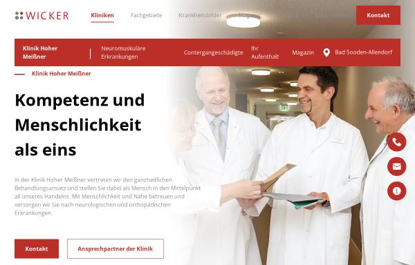 Vorschau von www.reha-klinik.de, Klinik Hoher Meißner