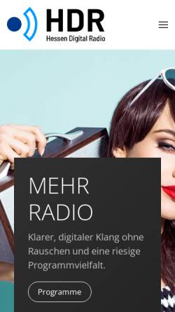 Vorschau der mobilen Webseite www.hessendigitalradio.de, Hessen Digital Radio GmbH