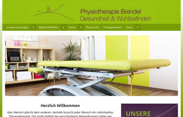 Vorschau von physiotherapie-brendel.de, Physiotherapie Brendel