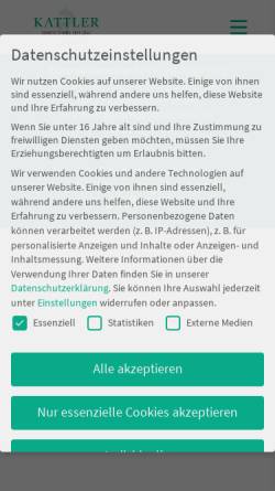 Vorschau der mobilen Webseite kattler.de, Sanitätshaus Kattler