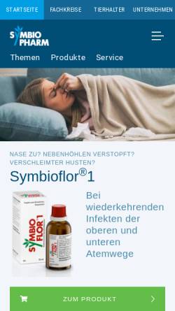 Vorschau der mobilen Webseite www.symbiopharm.de, Symbiopharm GmbH