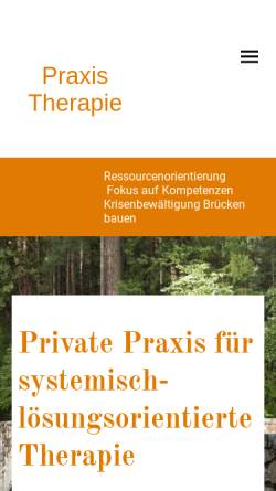 Vorschau der mobilen Webseite www.gute-loesungen.de, Praxis für systemisch-lösungsorientierte Therapie, Beratung und Supervision