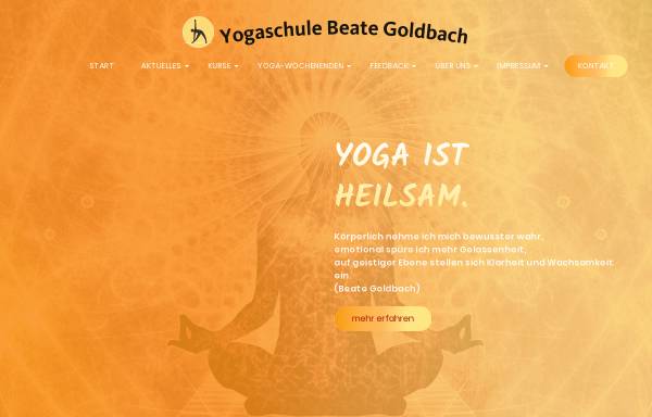 Vorschau von www.heilendes-yoga.de, Yogaschule Beate Castner