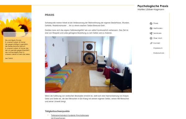 Vorschau von www.psychologischepraxis-wiesbaden.de, Psychologische Praxis Marlies Lübber-Mahir