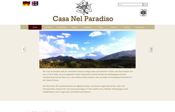 Vorschau von www.sizilien-paradies.de, Casa Nel Paradiso