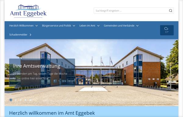 Vorschau von www.amteggebek.de, Amt Eggebek