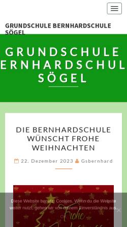 Vorschau der mobilen Webseite www.bernhardschule.de, Bernhardschule Sögel
