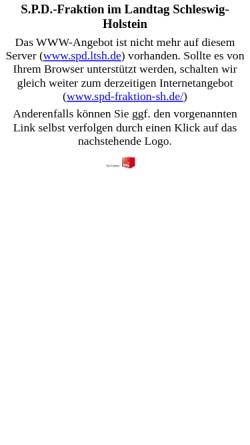 Vorschau der mobilen Webseite www.spd.ltsh.de, SPD Landtagsfraktion