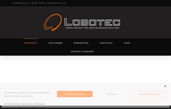 Vorschau von www.lobotec-acryl.de, Lobotec GmbH
