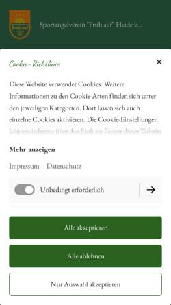 Vorschau der mobilen Webseite angelverein-heide.de, 