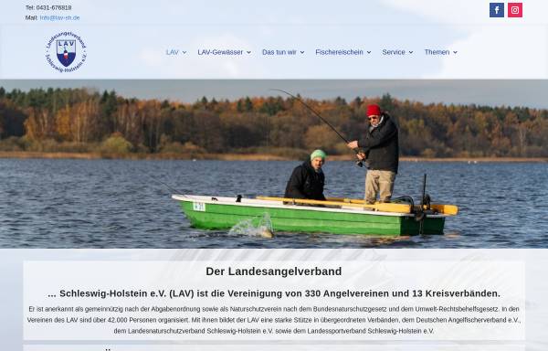 Vorschau von www.lsfv-sh.de, Landessportfischerverband Schleswig-Holstein e.V.