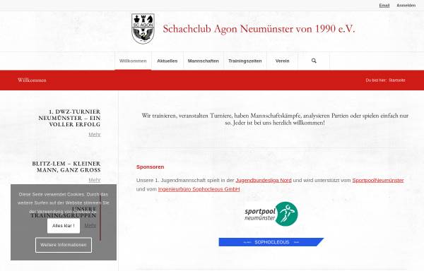 Vorschau von www.schachclub-agon-neumuenster.de, SC Agon Neumünster von 1990 e.V.