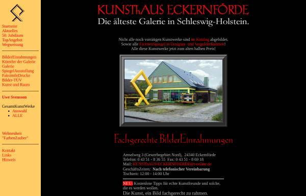 Vorschau von www.kunsthaus-eckernfoerde.de, Kunsthaus Eckernförde