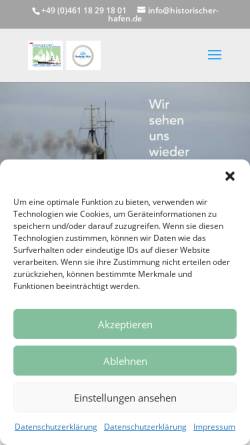 Vorschau der mobilen Webseite www.flensburger-dampfrundum.com, Flensburger Dampfrundum
