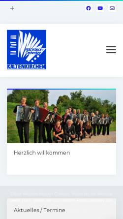 Vorschau der mobilen Webseite www.akkordeon-orchester-kaltenkirchen.de, Akkordeon-Orchester- Kaltenkirchen e.V.