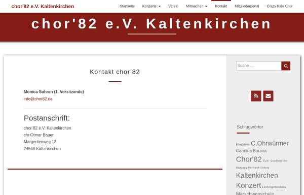 Vorschau von chor82.de, Chor '82 Kaltenkirchen
