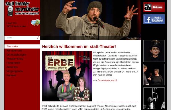 Vorschau von www.statttheater.de, statt-Theater Neumünster Naturfreundejugend