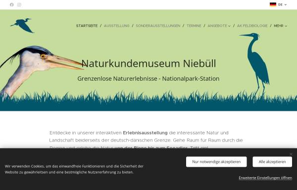 Vorschau von www.nkm-niebuell.de, Naturkundemuseum Niebüll