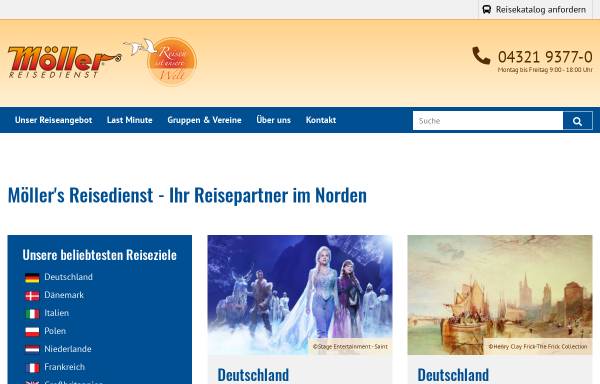 Vorschau von www.moellers-reisedienst.de, Möllers Reisedienst