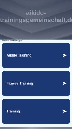 Vorschau der mobilen Webseite www.aikido-trainingsgemeinschaft.de, Tendoryu-Aikido Norderstedt