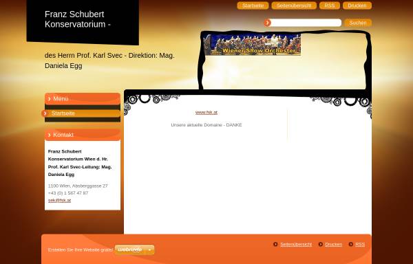 Vorschau von fsk-an-der-sfu.webnode.com, Franz Schubert Konservatorium