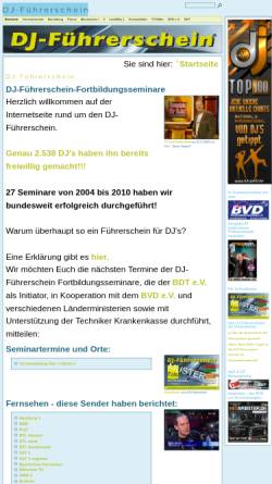 Vorschau der mobilen Webseite www.djfuehrerschein.com, DJ-Führerschein