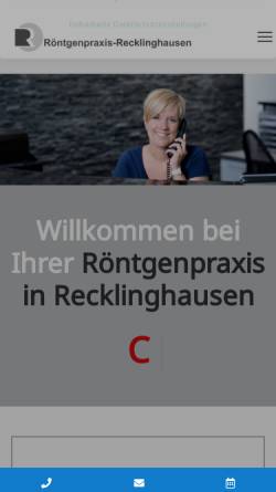 Vorschau der mobilen Webseite www.roentgenpraxis.de, Gemeinschaftspraxis Dörflinger