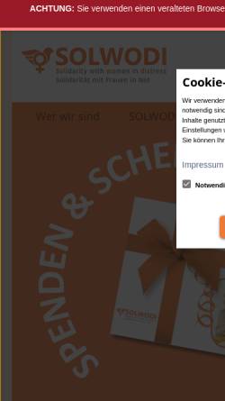 Vorschau der mobilen Webseite www.solwodi.de, Solwodi e.V.