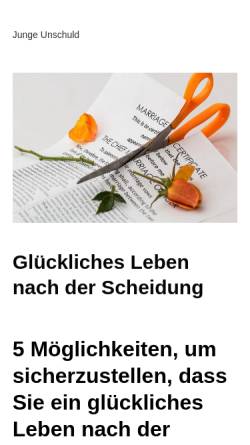Vorschau der mobilen Webseite www.junge-unschuld.de, Junge Unschuld