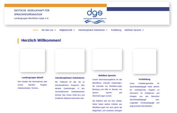 Vorschau von www.dgs-westfalen-lippe.de, Deutsche Gesellschaft für Sprachheilpädagogik Westfalen-Lippe e.V.