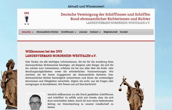 Vorschau von www.schoeffen-nrw.de, Deutsche Vereinigung der Schöffinnen und Schöffen (DVS), Landesverband Nordrhein-Westfalen e.V.