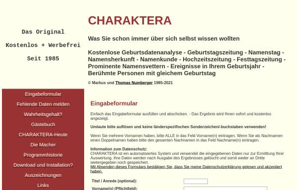 Vorschau von www.thomas-numberger.de, Charaktera