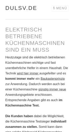 Vorschau der mobilen Webseite www.dulsv.de, Deutscher Ultraleicht - Segelflugverband