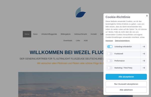 Vorschau von www.wezel-flugzeugtechnik.de, Martin Wezel Flugzeugtechnik