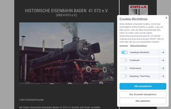 Vorschau von www.heb41073.de, Dampf-Güterzuglokomotive 41 073