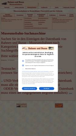 Vorschau der mobilen Webseite museum.bahnen-und-busse.de, Bahnen und Busse - Museumsbahnen
