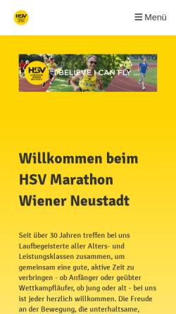 Vorschau der mobilen Webseite www.hsv-marathon-wn.at, Herrensportverein-Marathon-Wiener-Neustadt