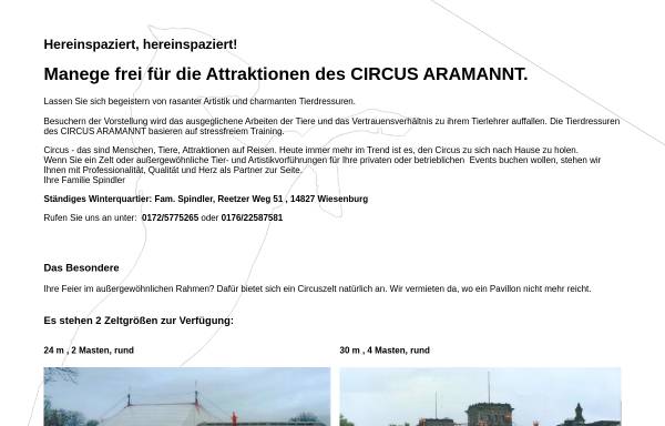 Vorschau von www.aramannt.de, Circus Aramannt