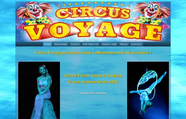 Vorschau von www.circus-voyage.de, Circus Voyage