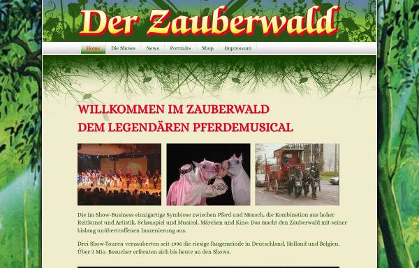 Vorschau von www.zauberwald.de, Der Zauberwald