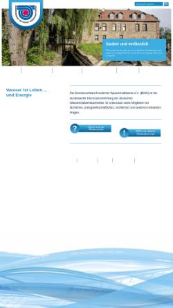 Vorschau der mobilen Webseite www.wasserkraft-deutschland.de, Bundesverband Deutscher Wasserkraftwerke e.V.