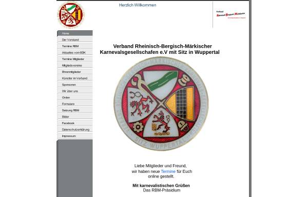 Vorschau von rbm-online.de, Verband Rheinisch Bergisch Märkischer Karnevalsgesellschaften e.V.