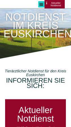 Vorschau der mobilen Webseite www.tieraerzte-kreis-euskirchen.de, Tierärzte-Kreis Euskirchen