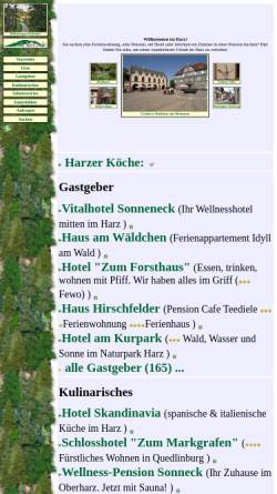 Vorschau der mobilen Webseite www.harz.de, Harz.de