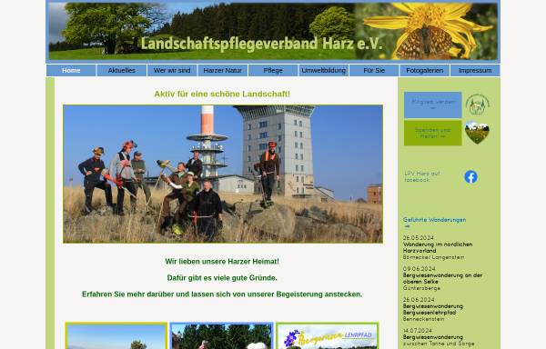 Vorschau von www.lpv-harz.de, Landschaftspflegeverband Harz e.V.