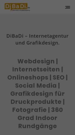 Vorschau der mobilen Webseite dibadi.de, DiBaDi