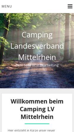 Vorschau der mobilen Webseite www.camping-lv-mittelrhein.de, Landesverband Mittelrhein im DCC e.V.