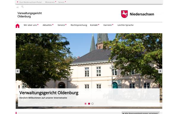 Vorschau von www.verwaltungsgericht-oldenburg.niedersachsen.de, Verwaltungsgericht Oldenburg