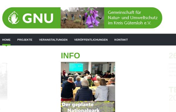 Vorschau von www.gnu-gt.de, Gemeinschaft für Natur- und Umweltschutz im Kreis Gütersloh e.V.